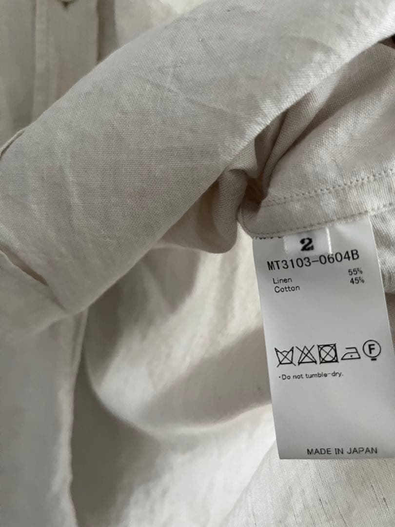 MAATEE&SONS 23SS 強撚リネンコットンオックスフォードワークシャツ