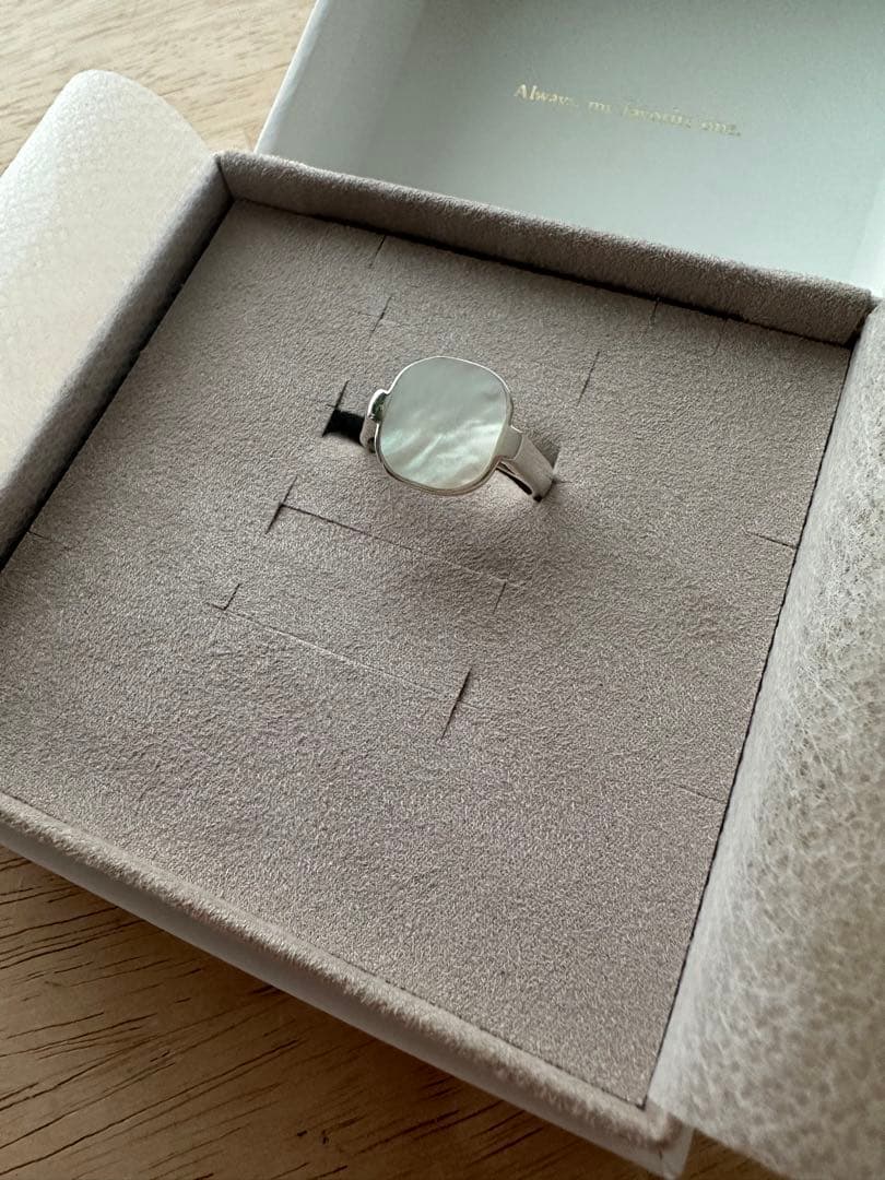 PLOW Shell Window Ring -Silver 15号