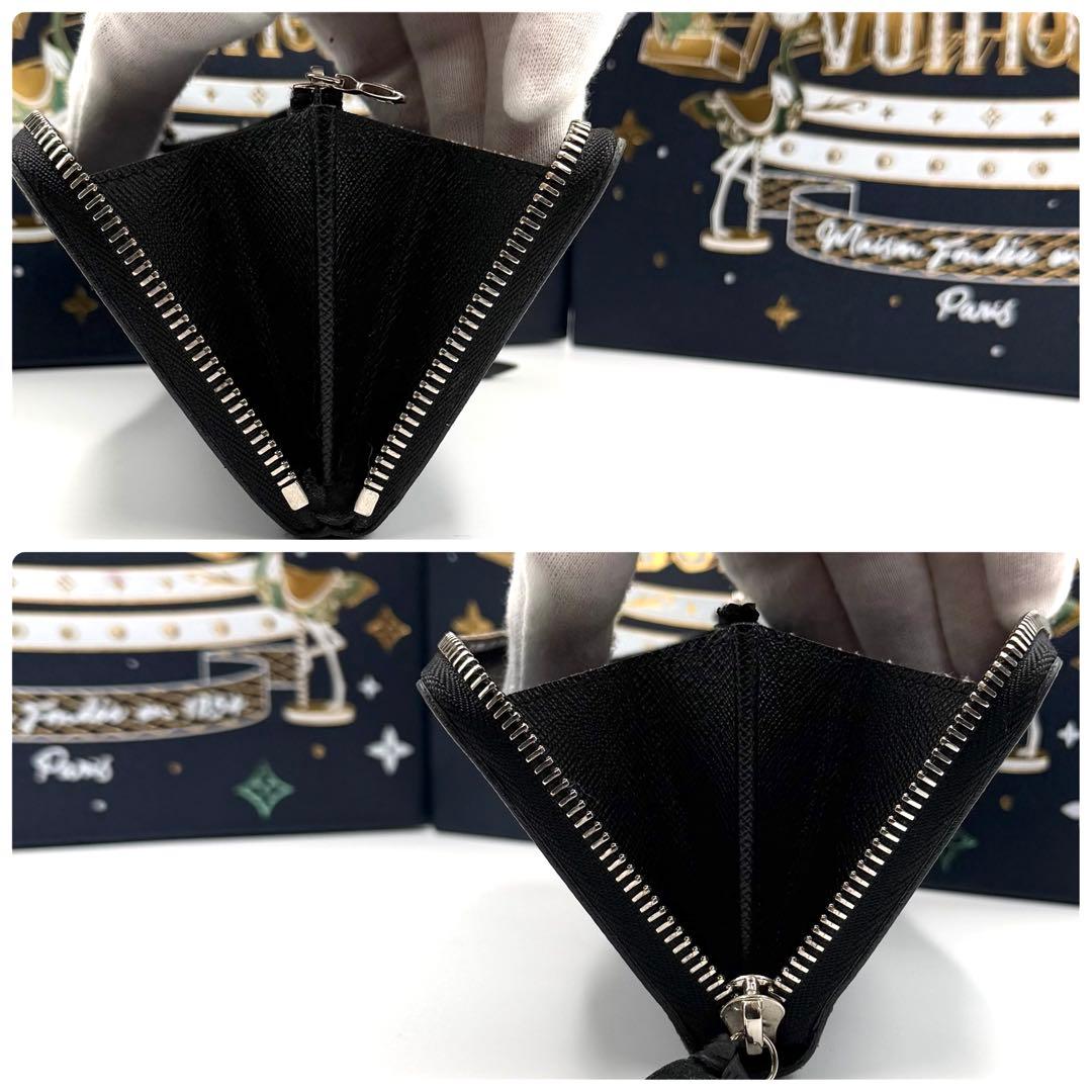 ルイヴィトン ポルトフォイユ クレマンス エピ ノワール 長財布 黒 銀