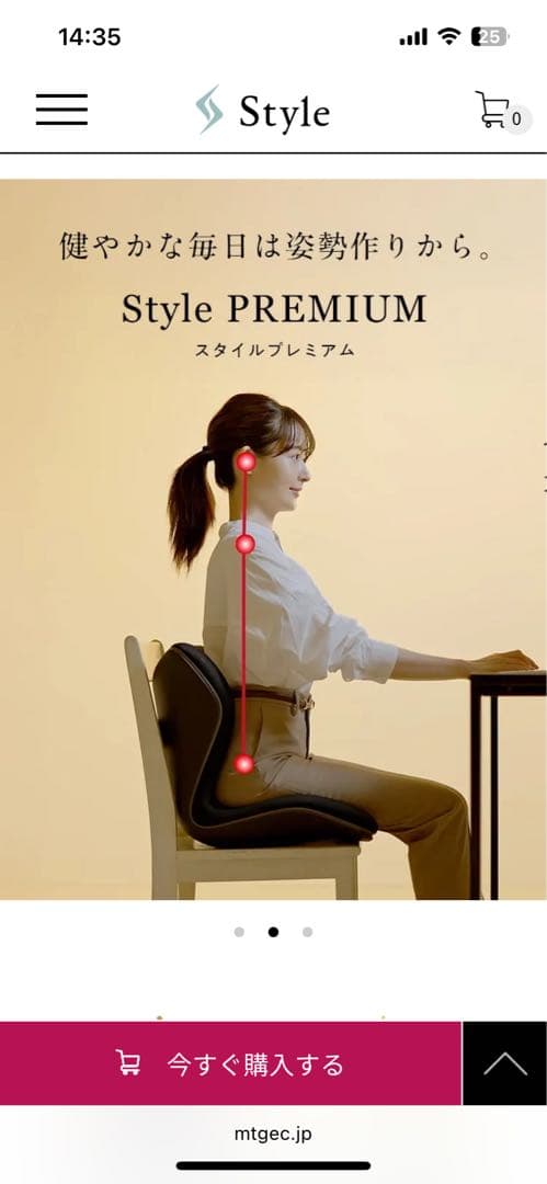 定価26000円　Style プレミアム骨盤・姿勢矯正クッション