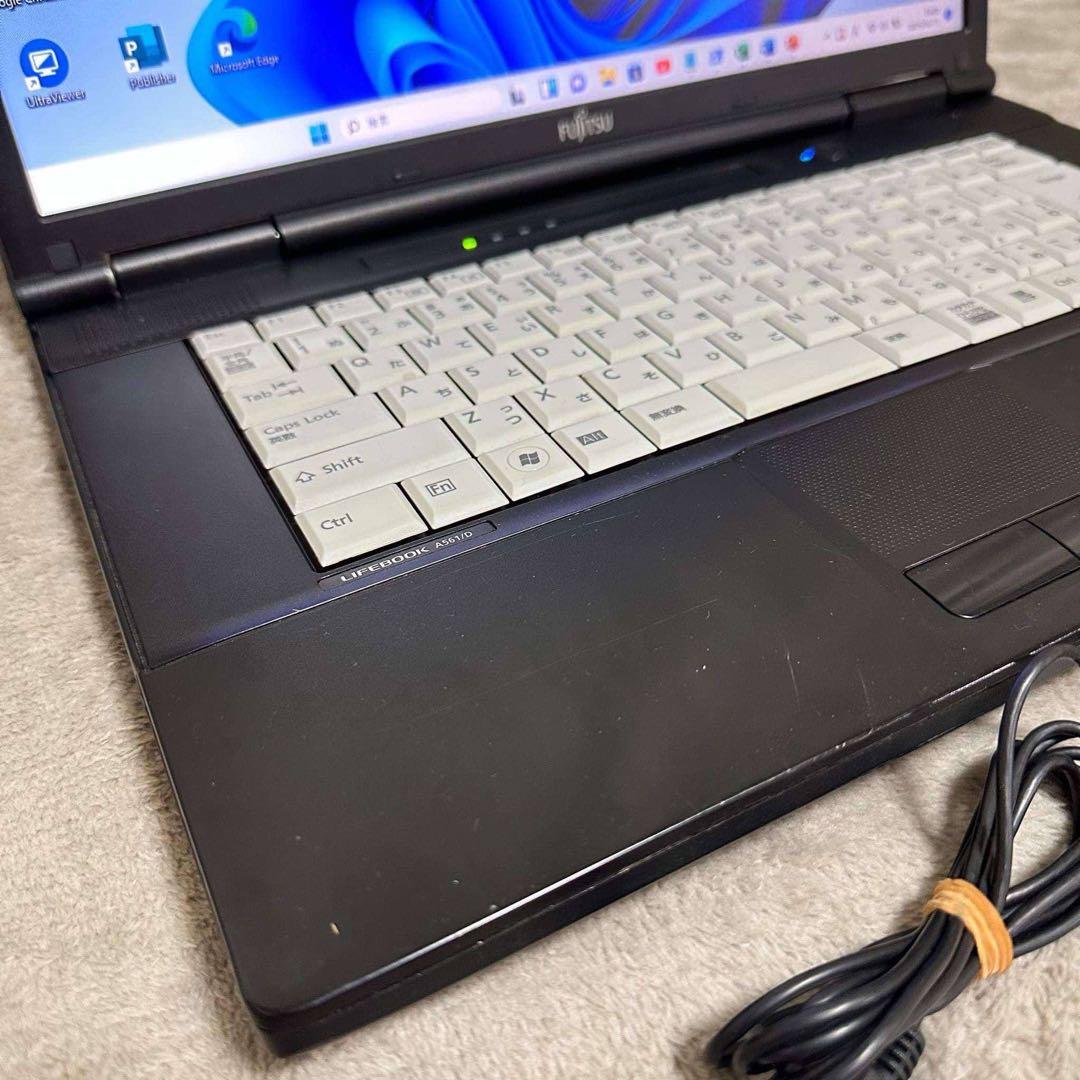 S55 FujitsuノートパソコンSSD高速 Windows11オフィス付き