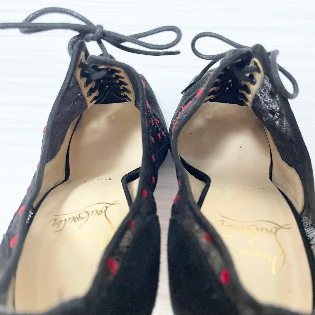 Christian Louboutin　パンプス　レース　23.0㎝　ブラック