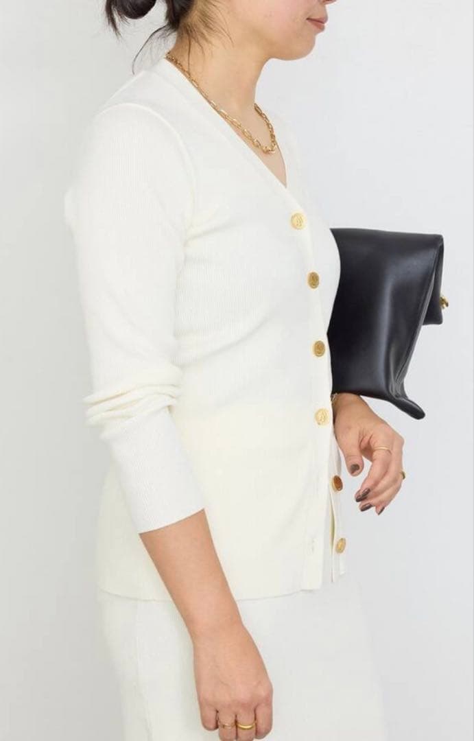 ✨美品✨ミューズ ドゥーズィエムクラスDINER RIB Vネックカーディガン