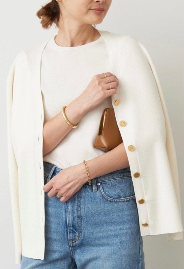 ✨美品✨ミューズ ドゥーズィエムクラスDINER RIB Vネックカーディガン