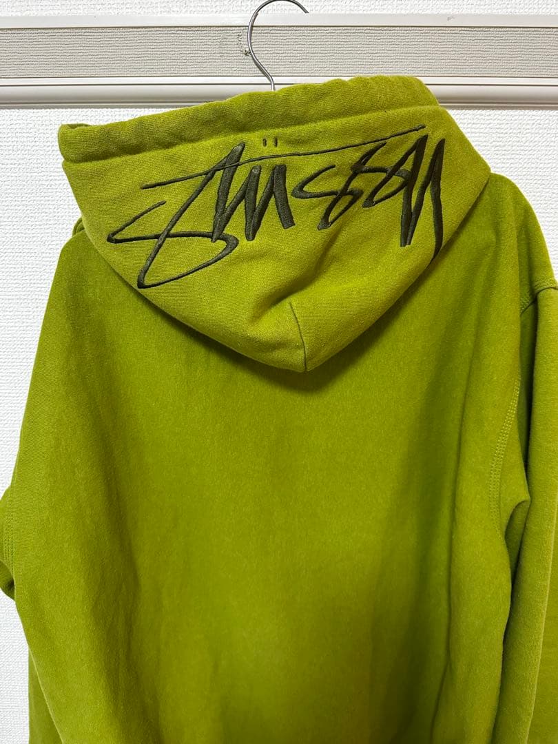 STUSSY パーカー　カーキ　サイズM