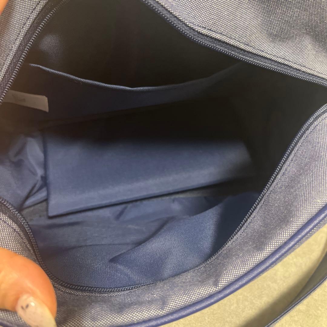 ファミリア 幼稚園　ショルダーバッグ　刺繍　デニム　美品　今季