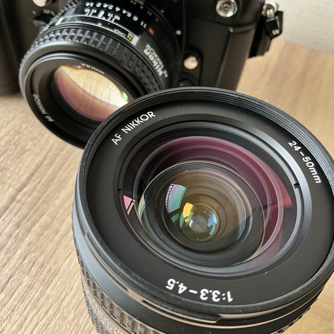 Nikon F4 AF ５０mm f1.4 Af24-50mmレンズ付き