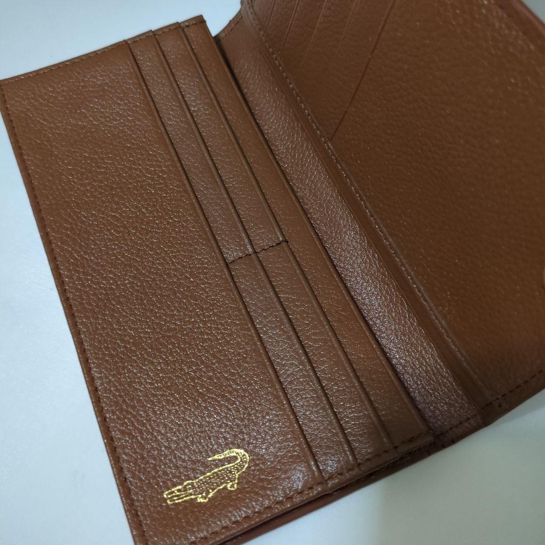 イタリアブランド】ロダニア　本物クロコダイル ブラウン一匹取り長財布　未使用