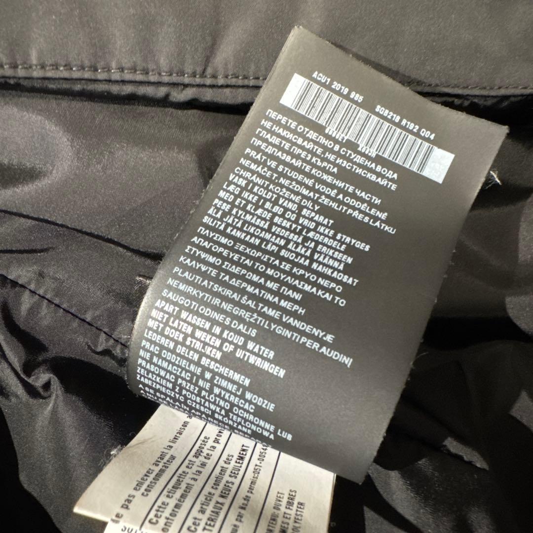 PRADA フード付きロングダウンジャケット 三角ロゴ SGB218 XL