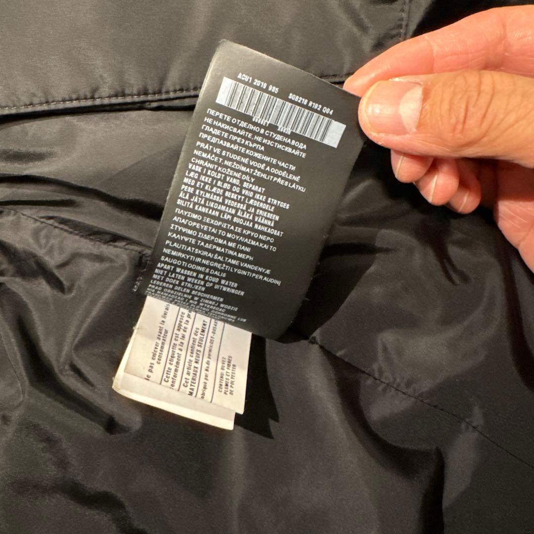 PRADA フード付きロングダウンジャケット 三角ロゴ SGB218 XL