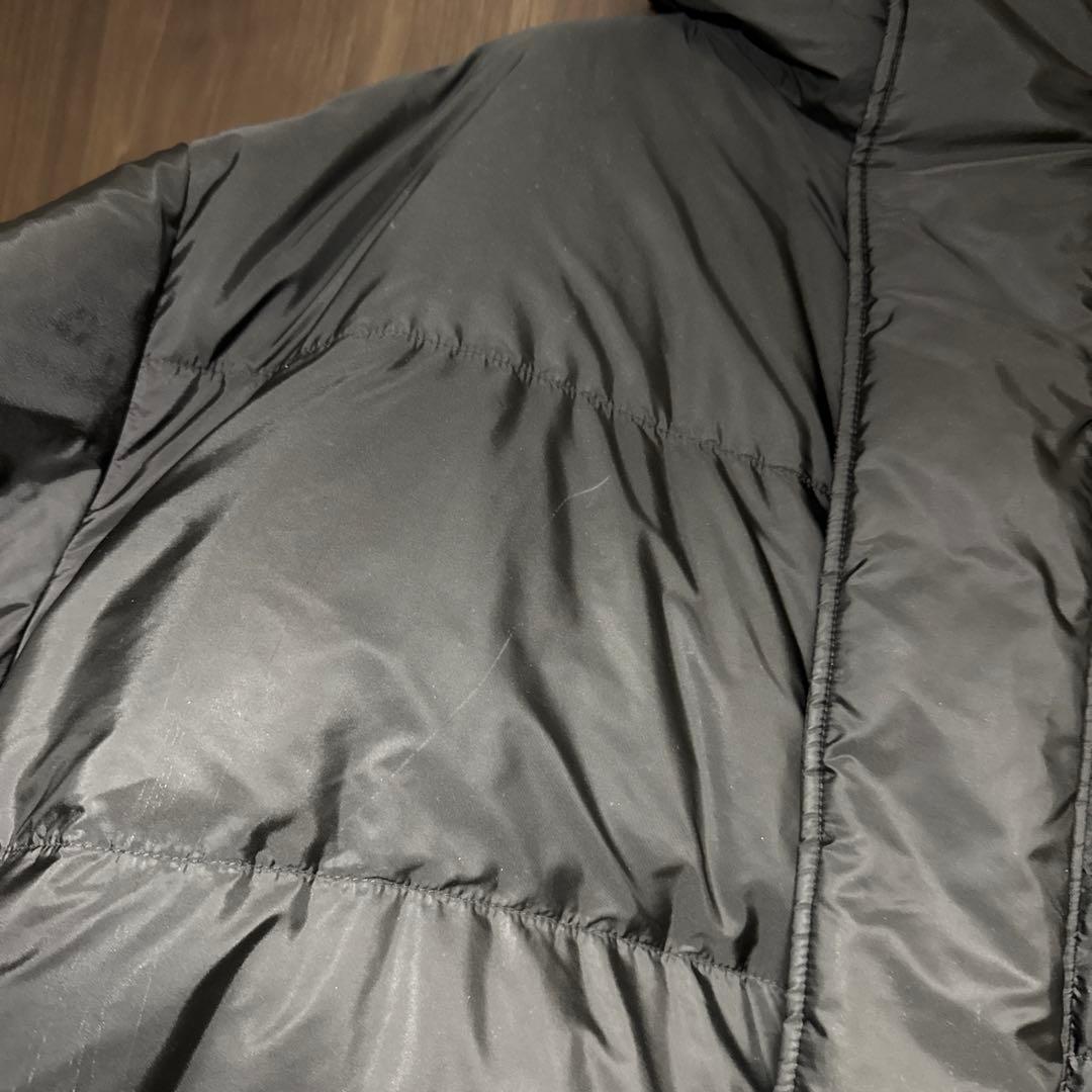 PRADA フード付きロングダウンジャケット 三角ロゴ SGB218 XL