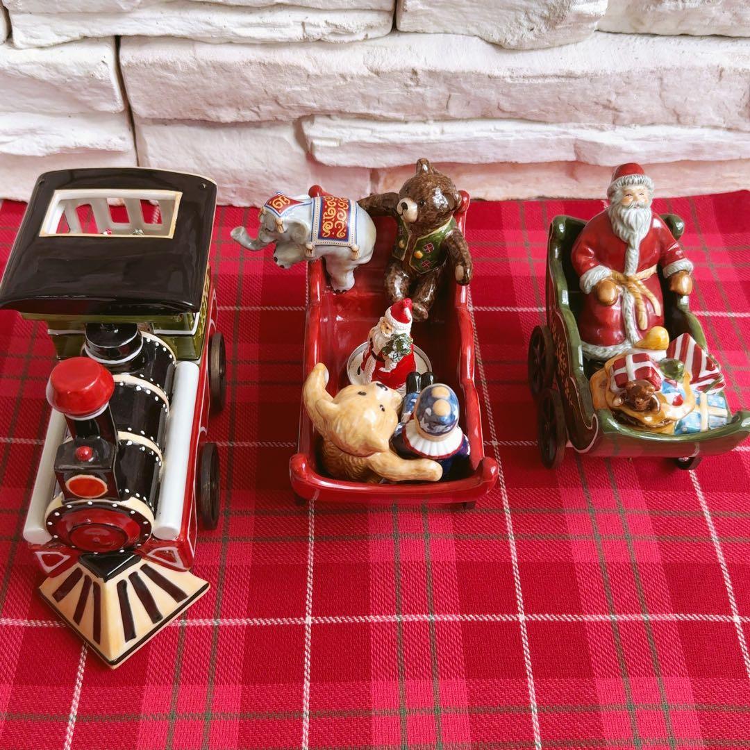 Villeroy & Boch 汽車とサンタと動物達　置き物