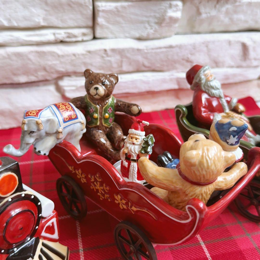 Villeroy & Boch 汽車とサンタと動物達　置き物