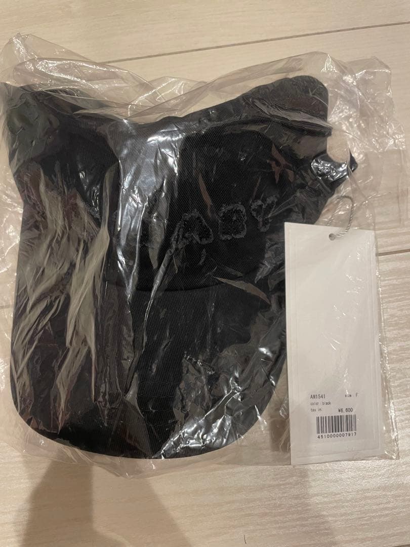 andmary Mary logo cap アンドマリー ブラック