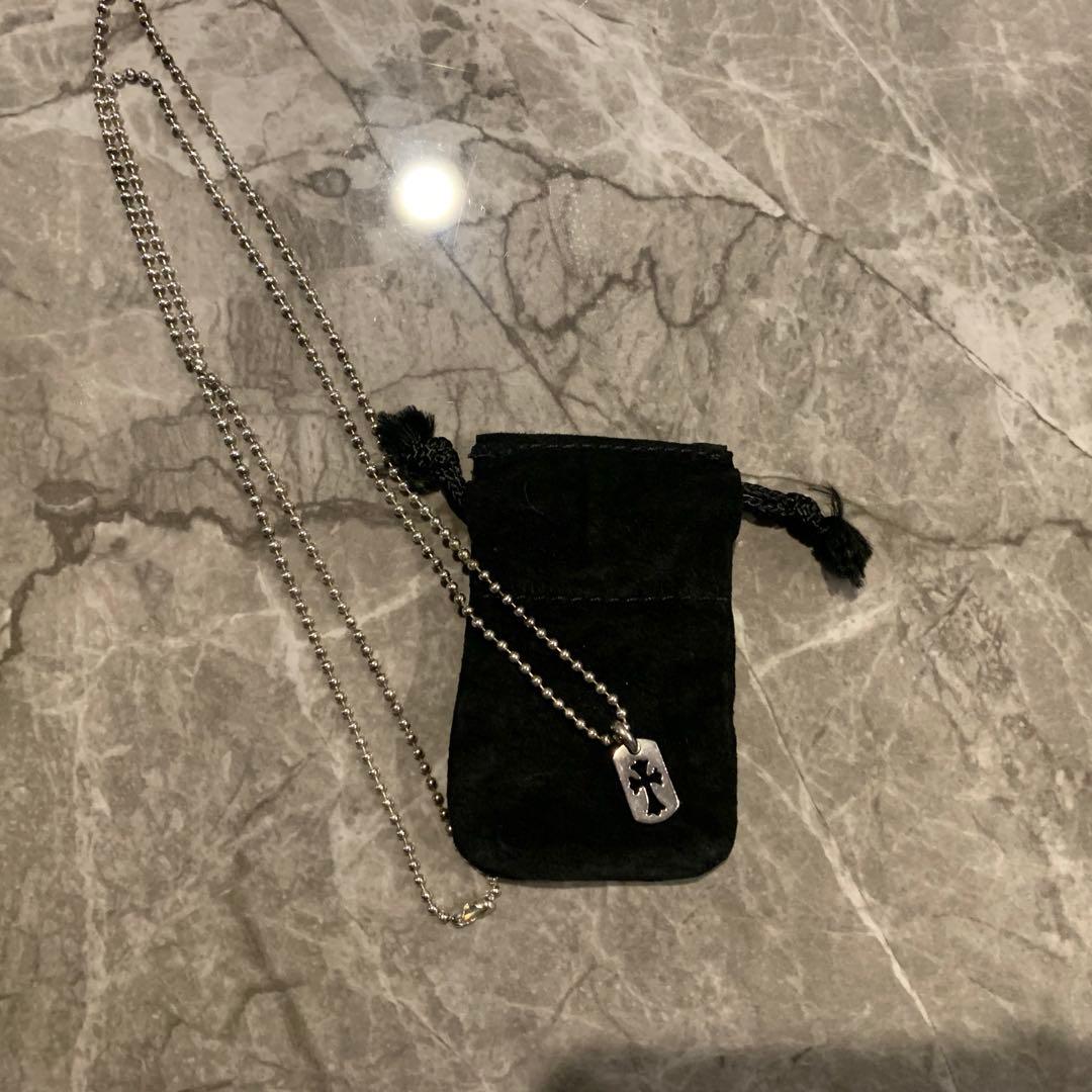 ChromeHearts クロムハーツカットアウトクロスドックタグタイニー
