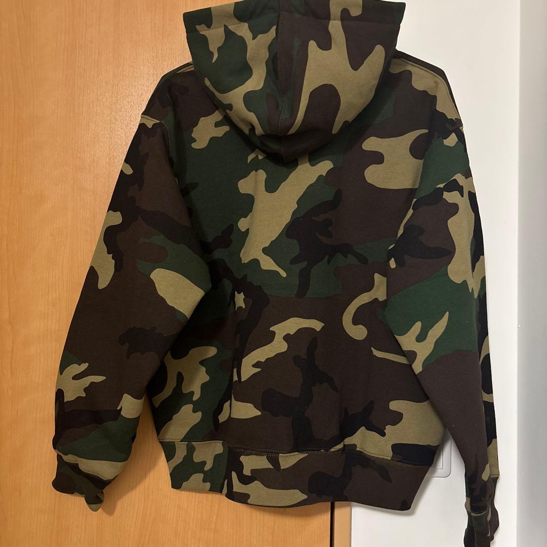 supremeジップパーカー迷彩