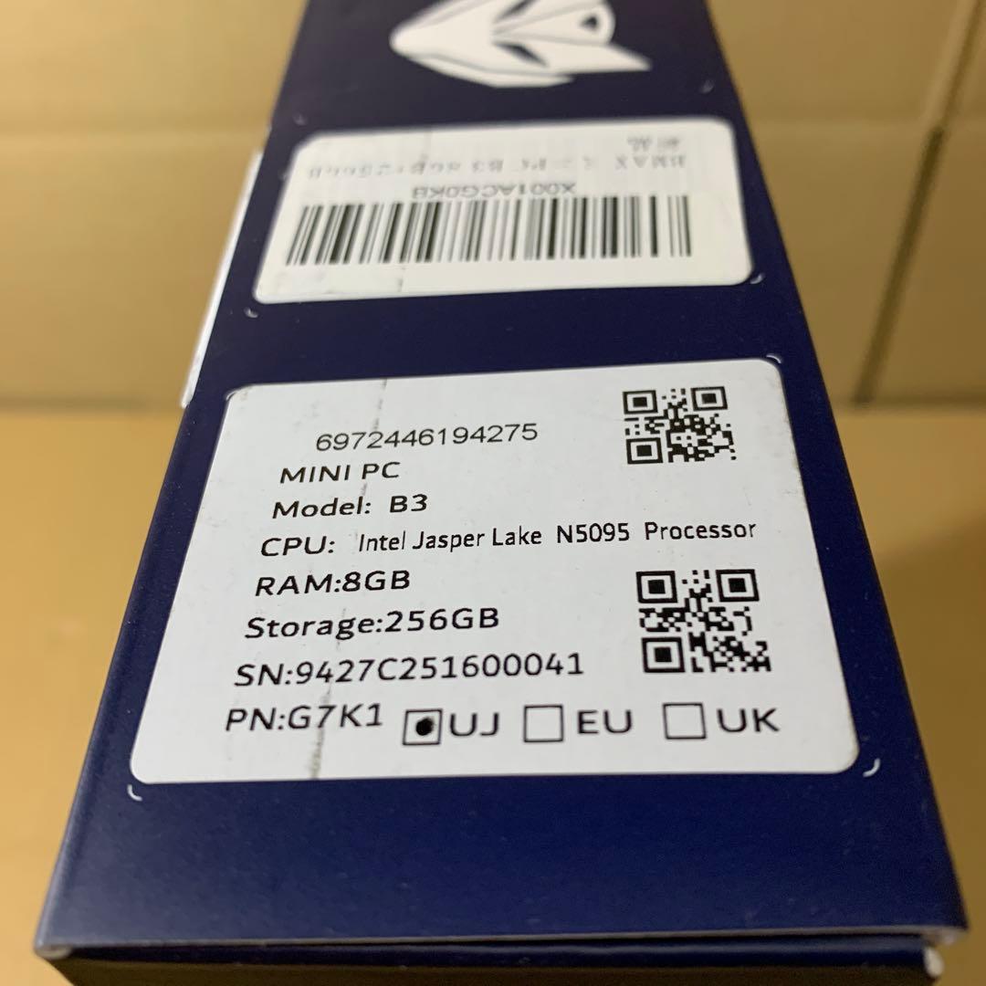 山田　新品未開封 Bmax ミニpc B3 8GB+256GB