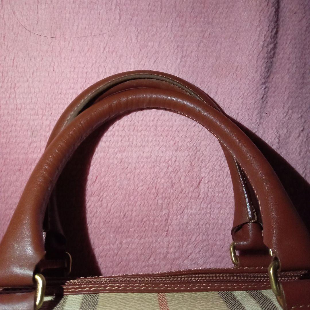 Burberry ミニボストンバッグ シャドーホース入り