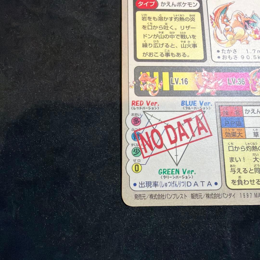 リザードン カードダス バンダイ FILE No.006