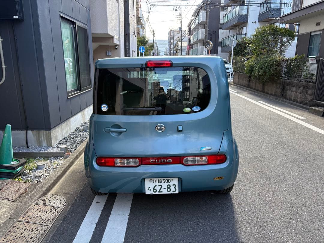 日産　キューブ　cube 走行距離　極少9000キロ　川崎