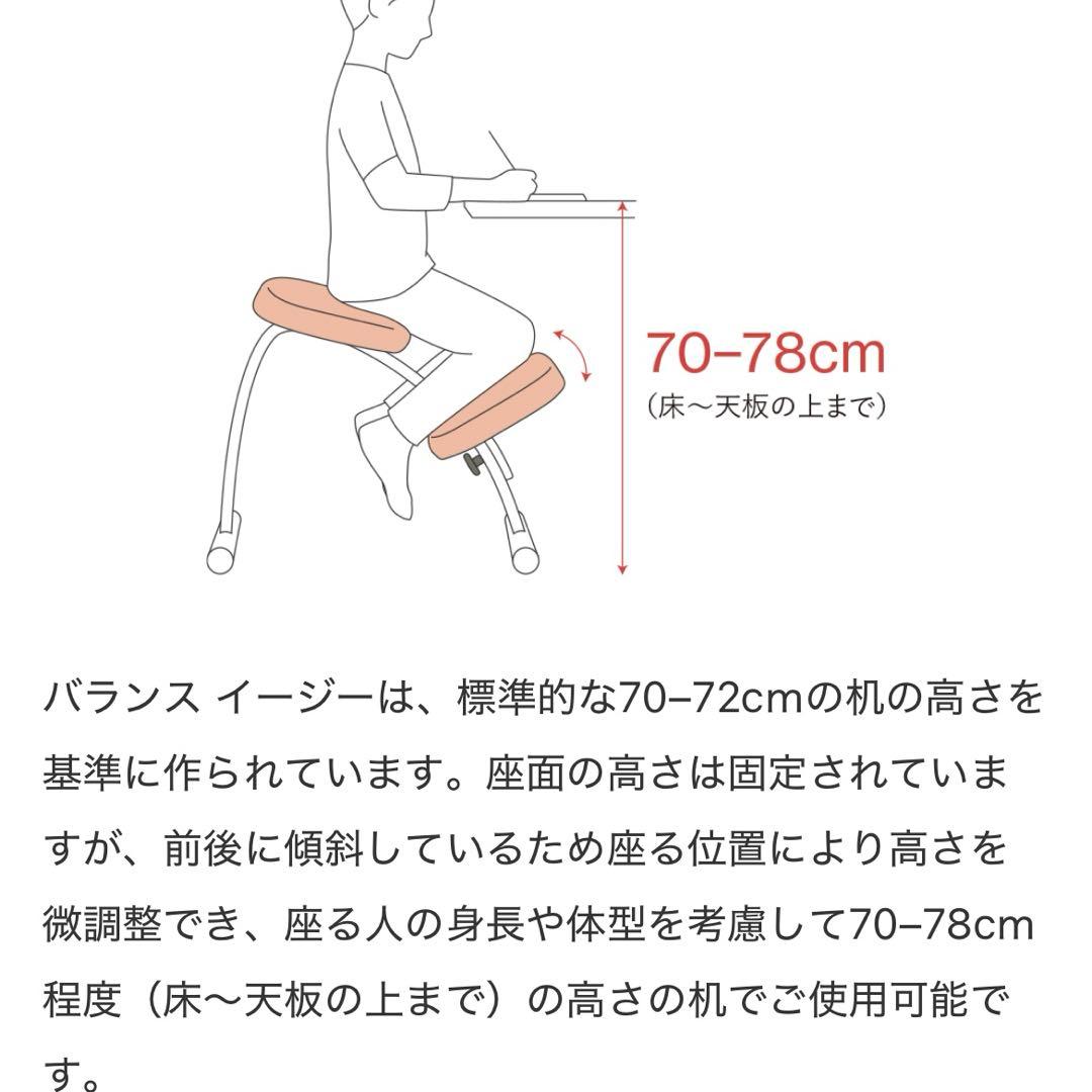 balans Easy バランスラボ ラクに姿勢を矯正できる椅子 水色