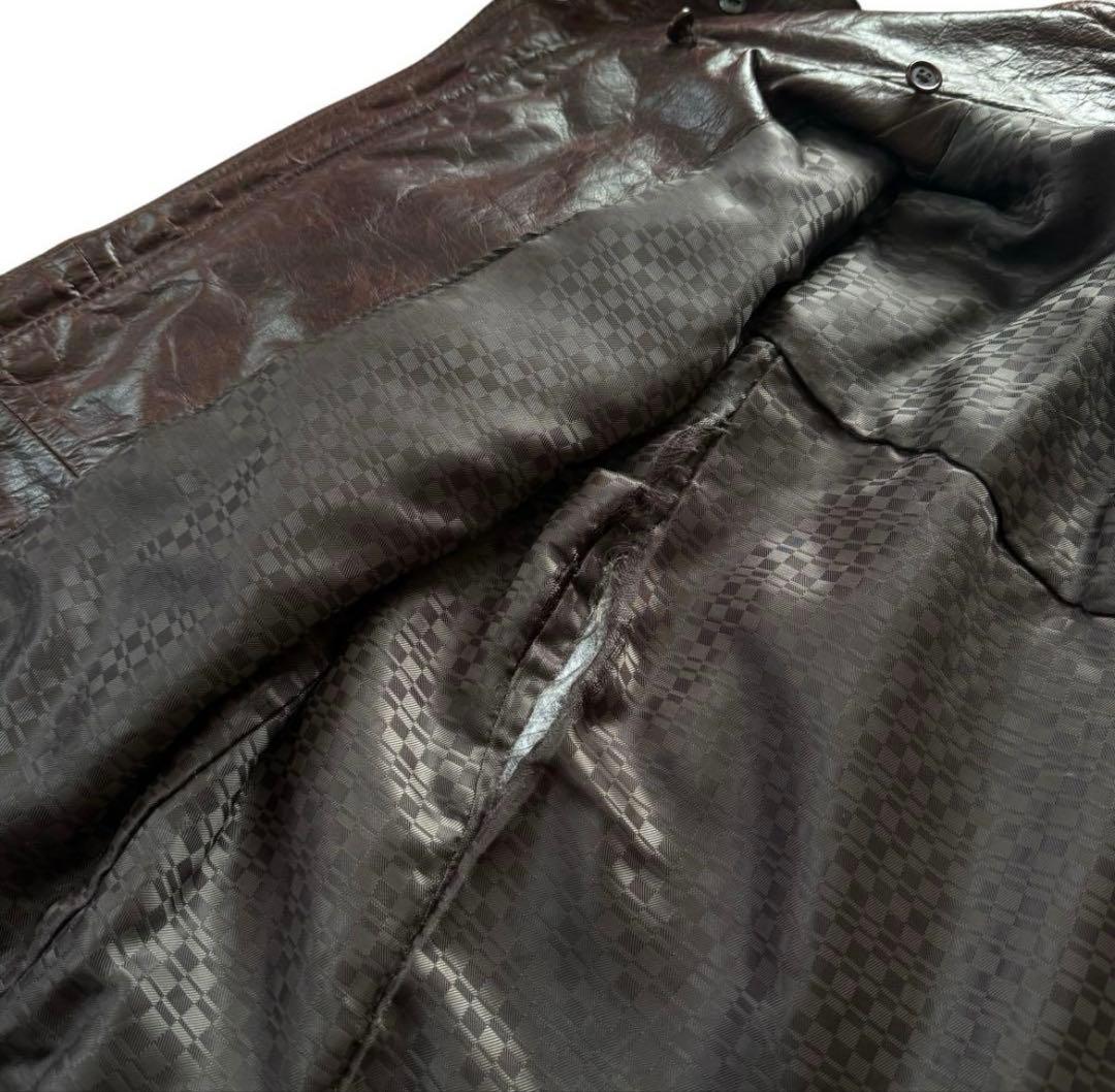 TORNADOMART ブラウンレザージャケット