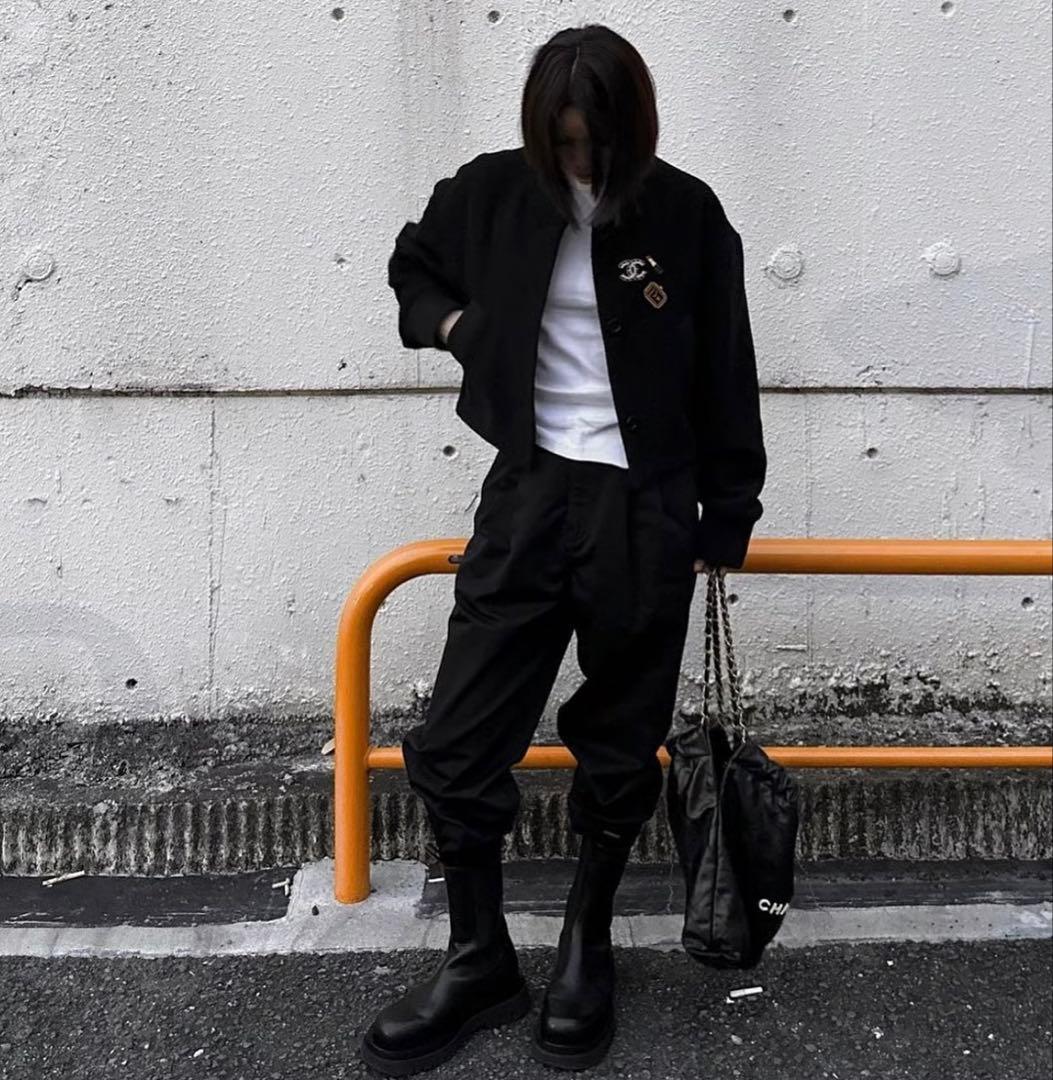 美品ok.soon.×dickies wide chino pants黒S