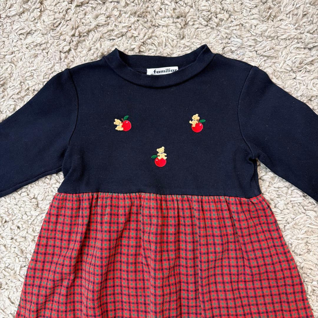 familiar 90cm ワンピースとミニバッグのセット