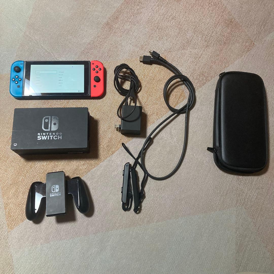 Nintendo Switch 本体 赤/青 ジョイコン　箱無し