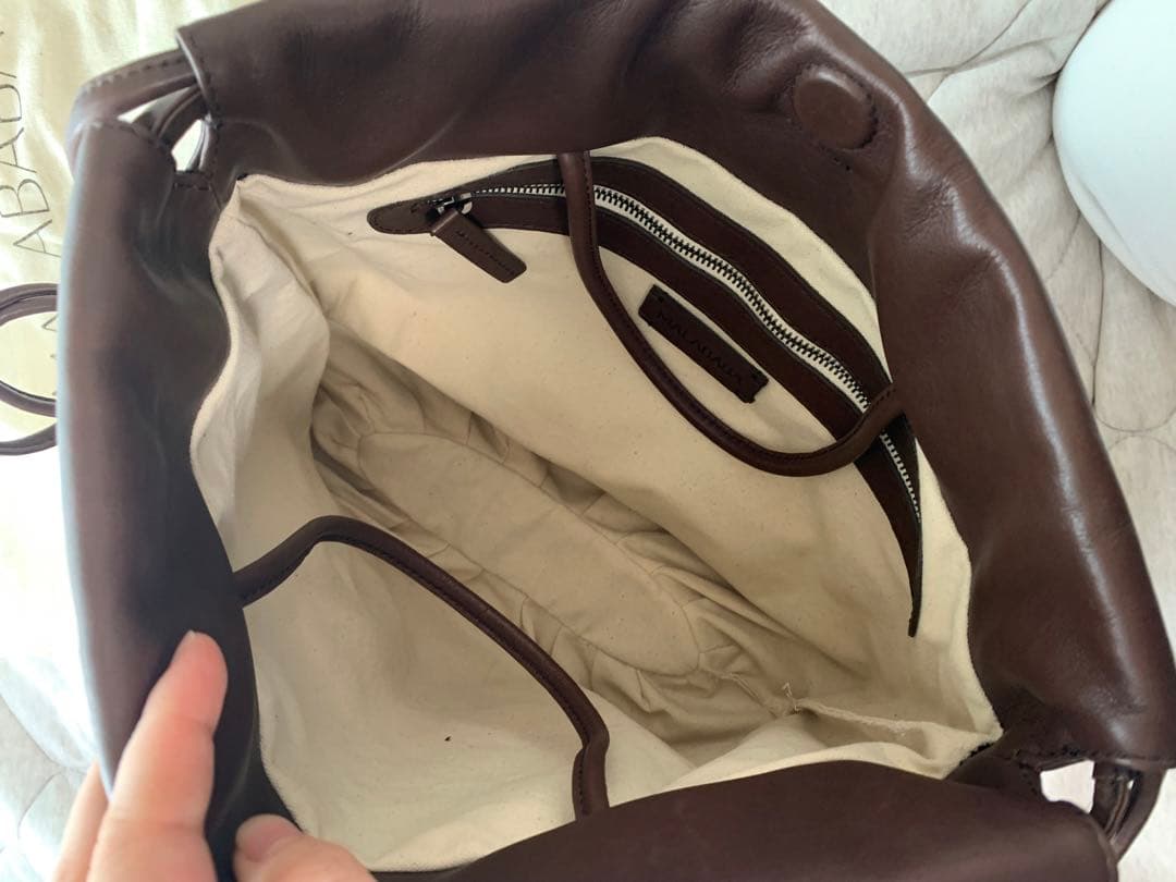 【未使用】MALABABA ブラウンレザーバッグ