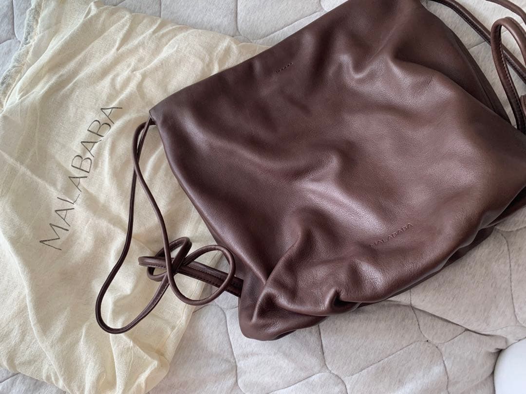 【未使用】MALABABA ブラウンレザーバッグ