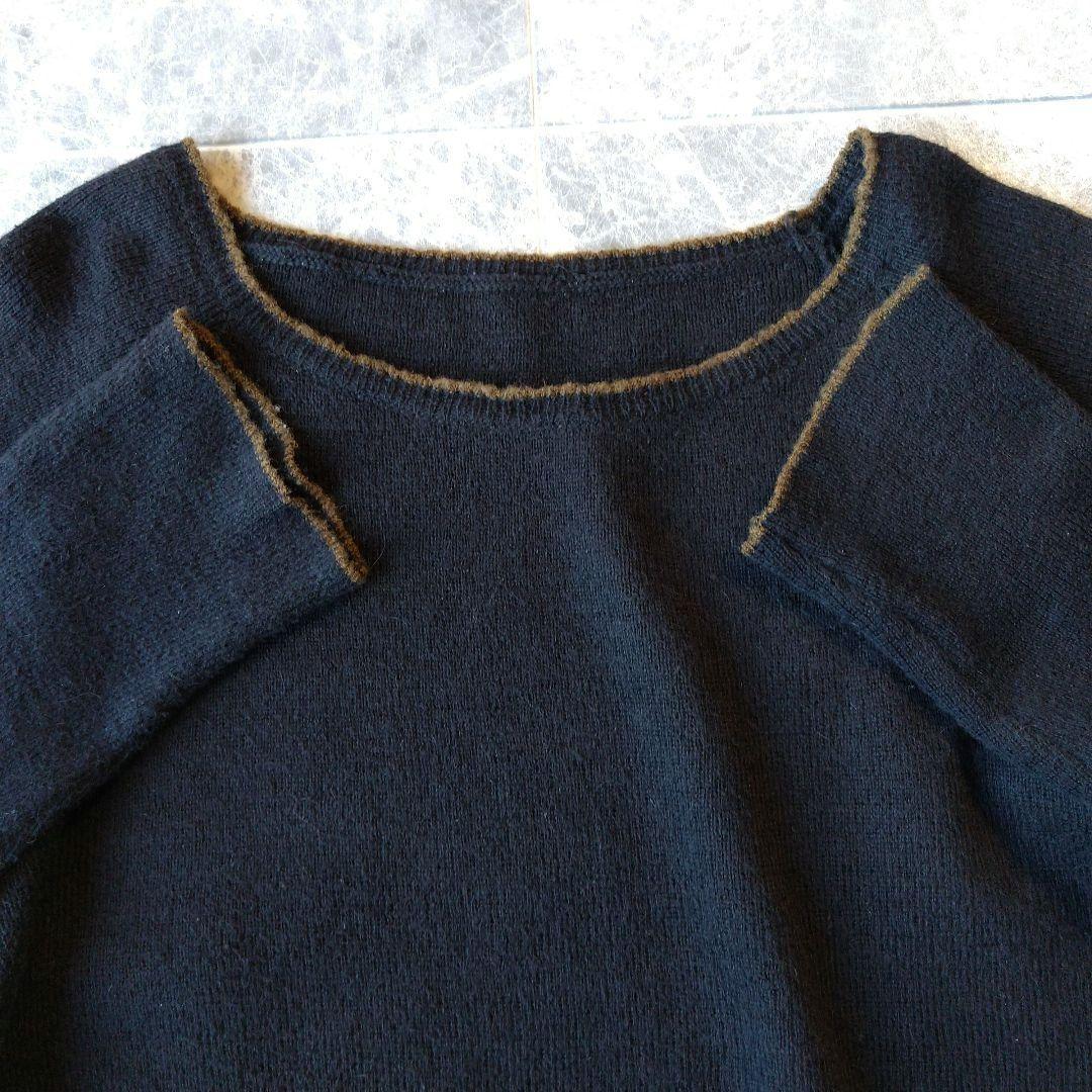 586 コスモス様 ヨーガンレール コットン アルパカ クルーネック ニット