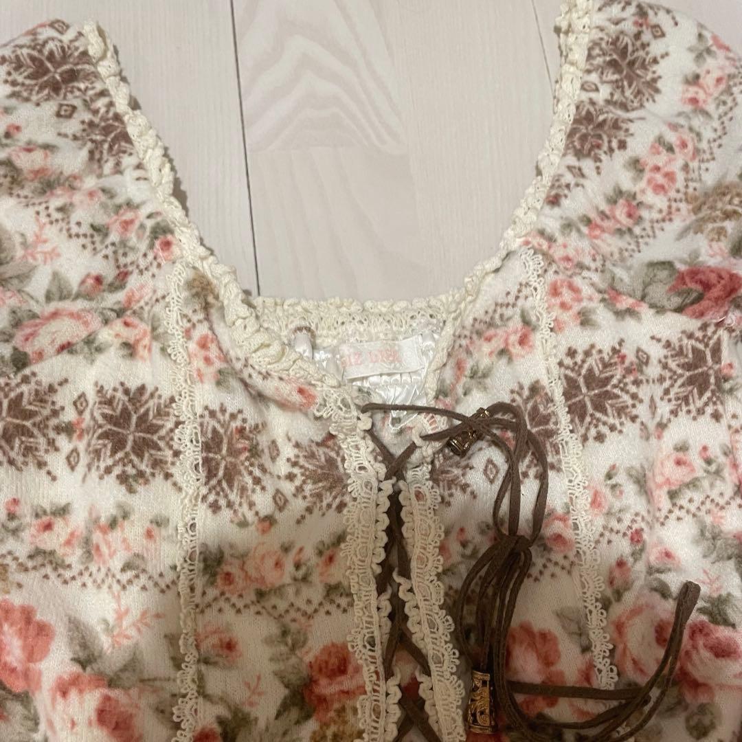 LIZ LISA ニット 花柄 トップス ワンピース