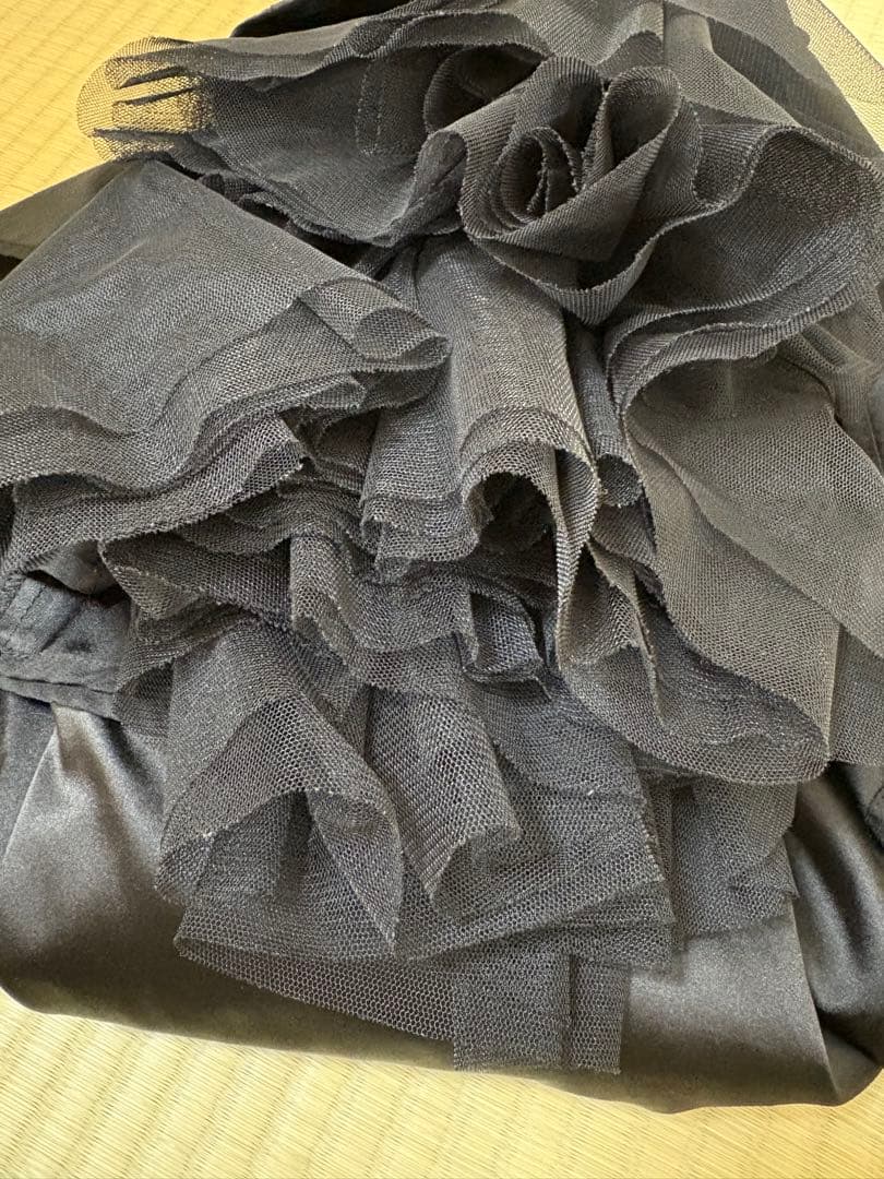 スピックアンドスパン　チュールスカート　ブラック　36