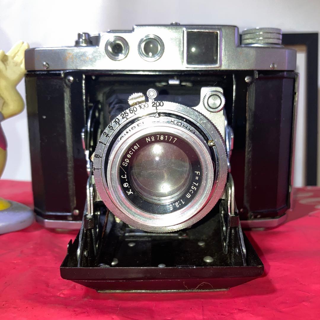 ヴィティージ蛇腹MAMIYA sixレンジファインダー中判カメラ 露出機能動完動