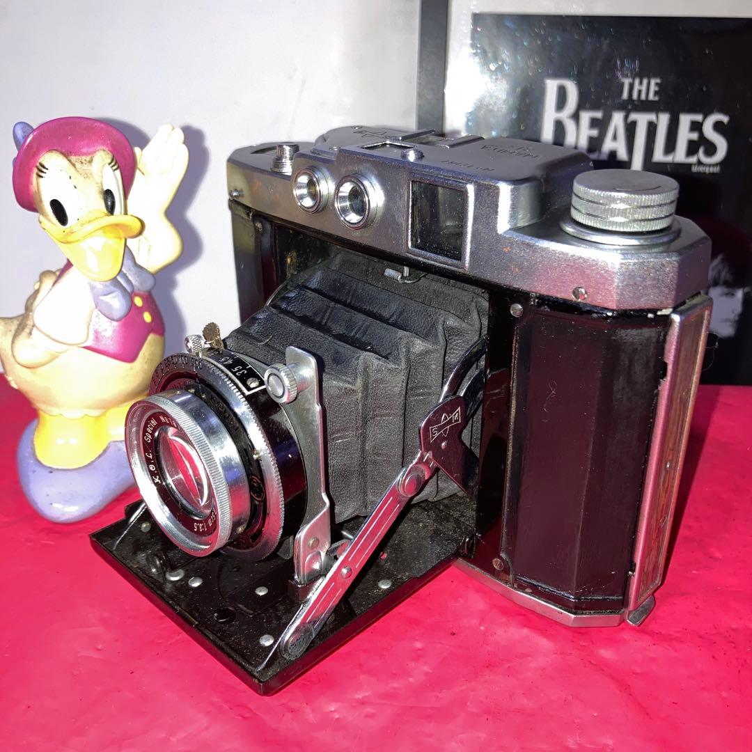 ヴィティージ蛇腹MAMIYA sixレンジファインダー中判カメラ 露出機能動完動