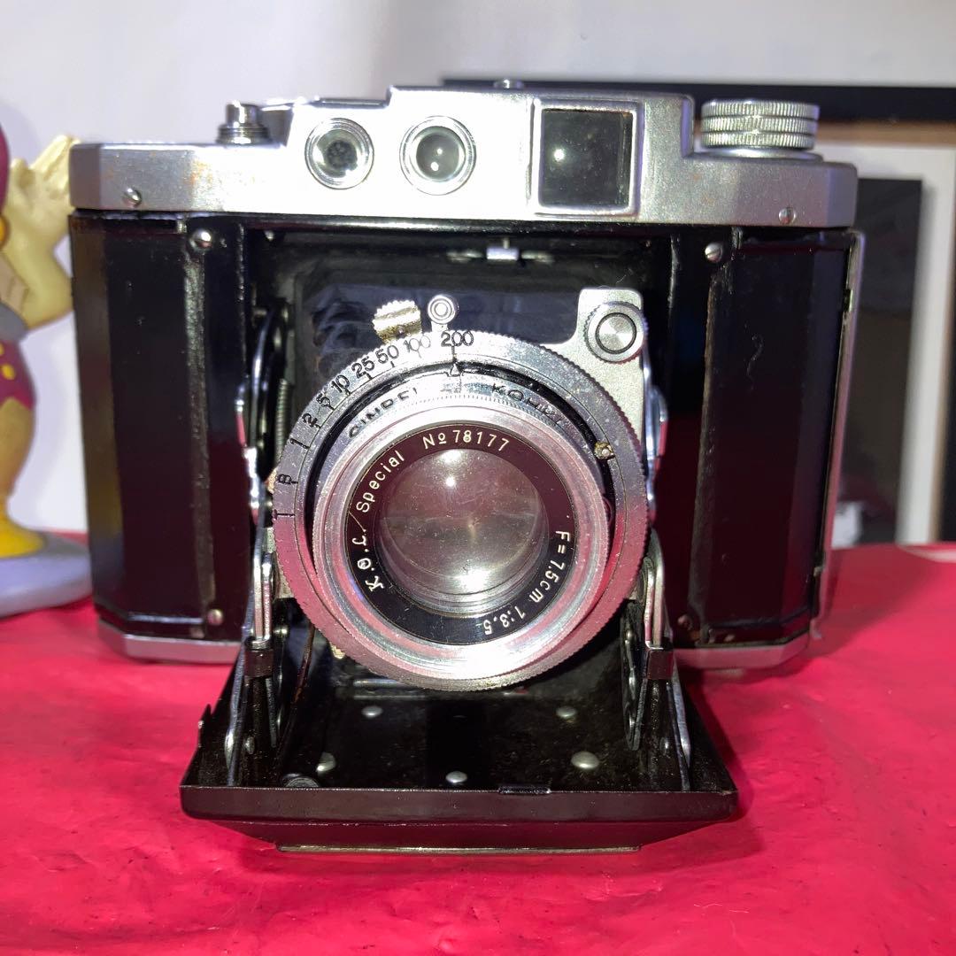 ヴィティージ蛇腹MAMIYA sixレンジファインダー中判カメラ 露出機能動完動