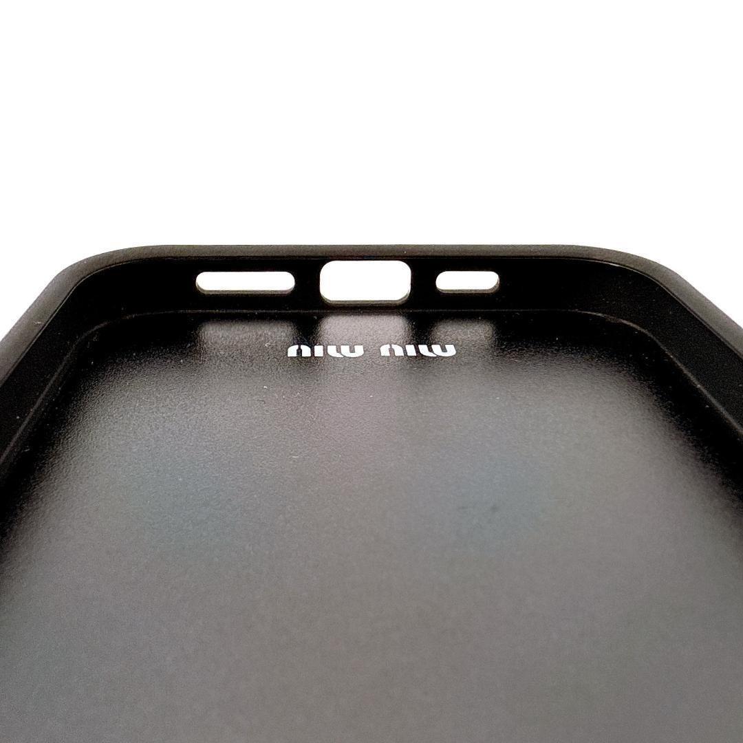 美品【MIU MIU／ミュウミュウ】iPhone 13 Pro ラバー携帯ケース