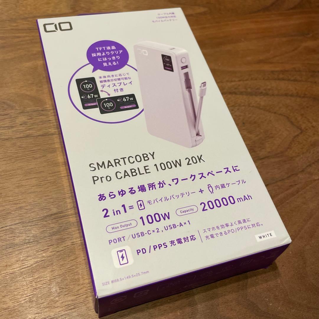 【新品未使用】CIO SMARTCOBY Pro Cable 100W 20K