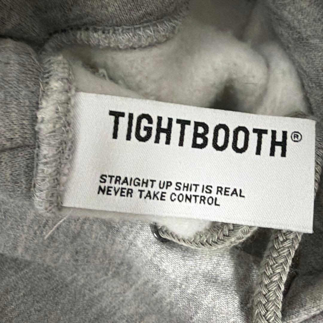 TIGHTBOOTH グレー フード付きパーカー