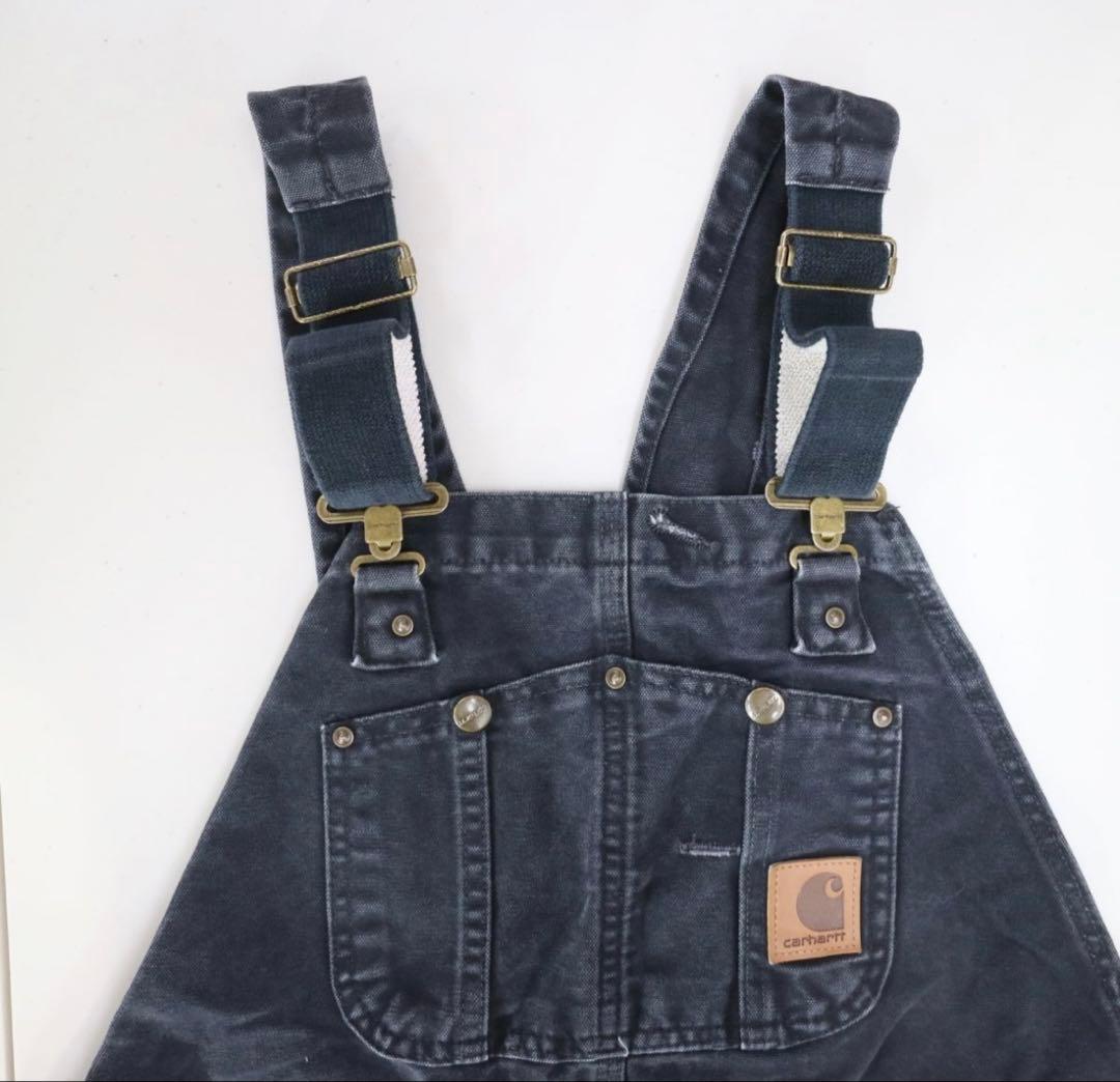 Carhartt カーハートオーバーオールワークウェア ダック地 黒ブラック