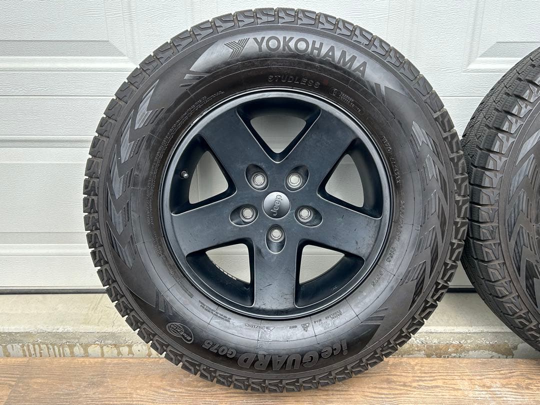 jeep ジープ ラングラー ホイール スタッドレス タイヤ 4本セット バリ山