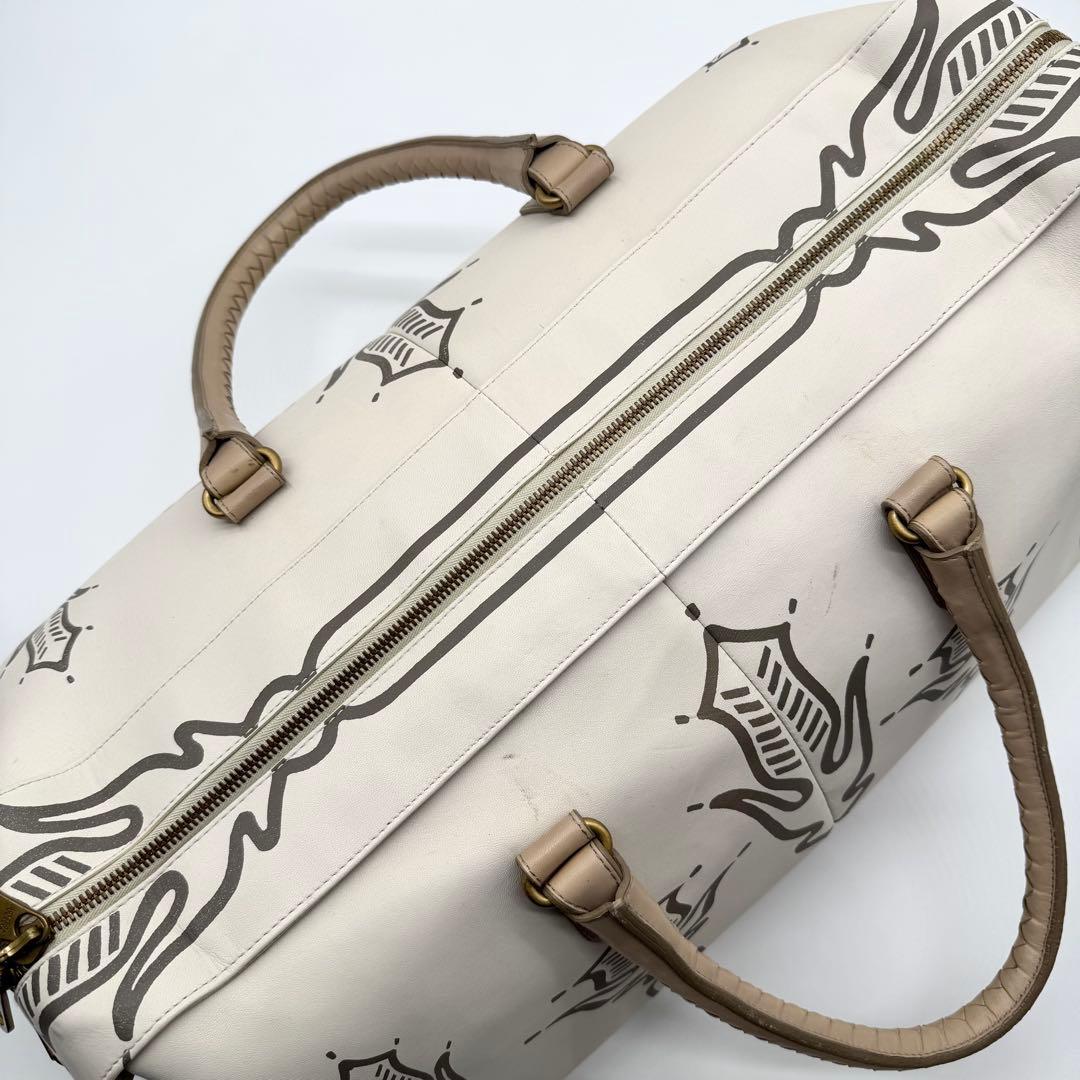 ボッテガヴェネタ レザー ボストンバッグ イントレチャート 鍵 クロシェット