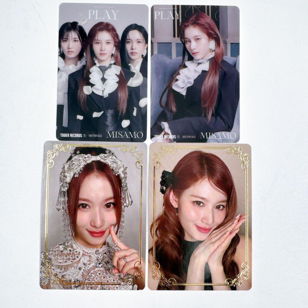 MISAMO タワレコ ラキドロ 箔押し サナ SANA クリアトレカ トレカ