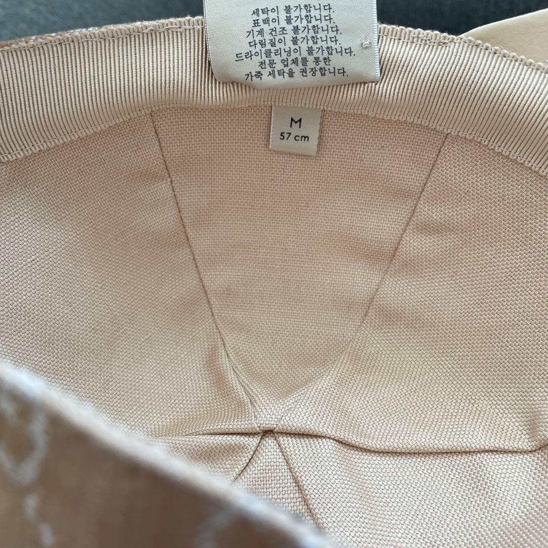 GUCCI ベースボールキャップ　ベージュ　グッチ