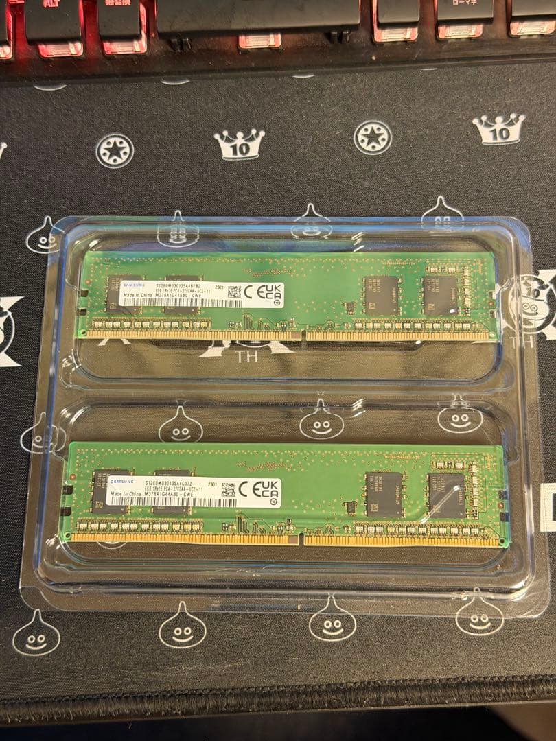 Samsung DDR4 16GB 3200MHz (8GBメモリ2枚セット)