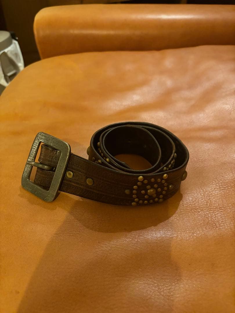 rrl スタッズ　ベルト　30