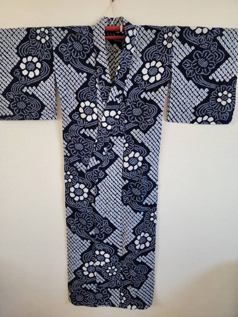 くるみ　浴衣　有松鳴海絞り　美品