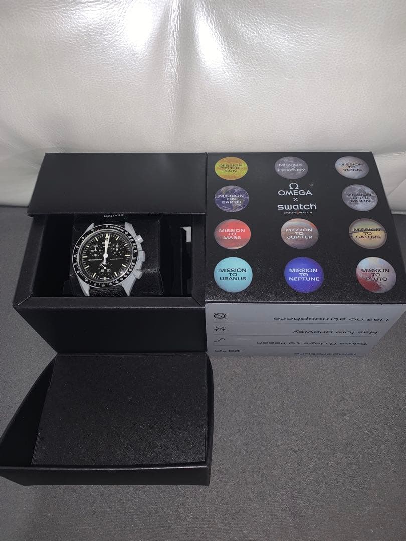 OMEGA swatch オメガスウォッチ　ブラック