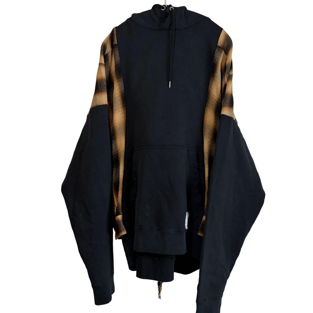 N-629 メゾンミハラヤスヒロ　グランジパーカー　ドッキング　50ダメージ加工